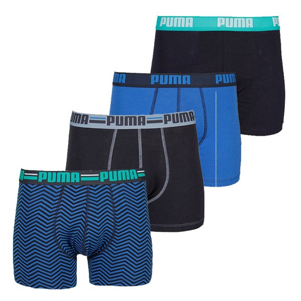 Een Dag Actie - Puma Boxershorts 4-Pack Parisian Night Combi