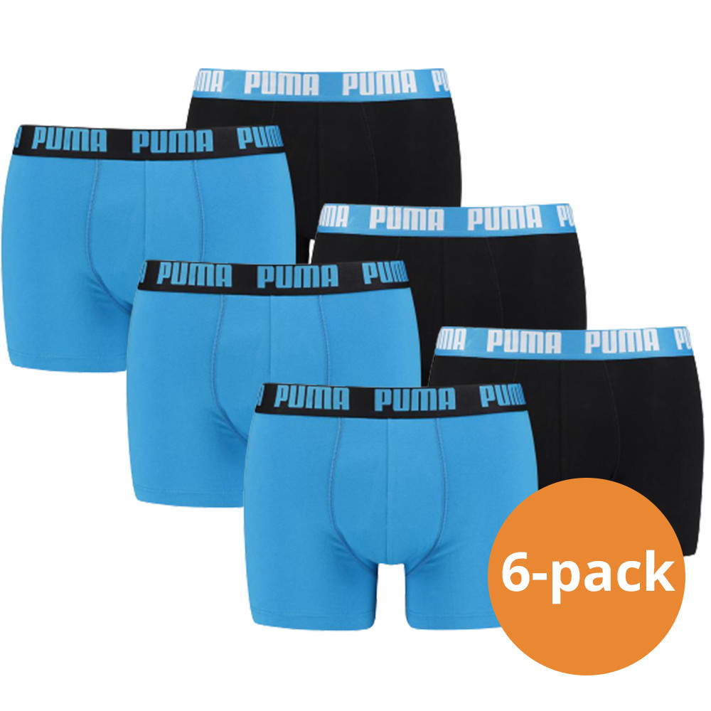 Een Dag Actie - Puma Boxershorts Basic 6-Pack Spring Break Blue Combo Een Dag Actie - Puma Boxershorts Basic 6-Pack Spring Break Blue Combo