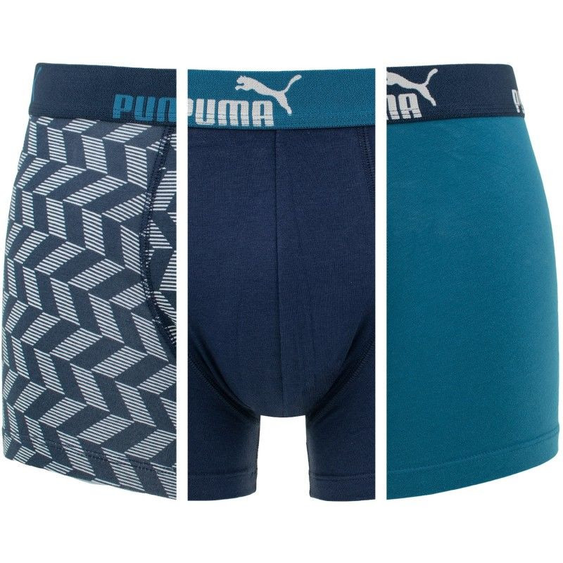 Een Dag Actie - Puma Boxershorts Basic Arrow Print Blue Combo 3-Pack Een Dag Actie - Puma Boxershorts Basic Arrow Print Blue Combo 3-Pack