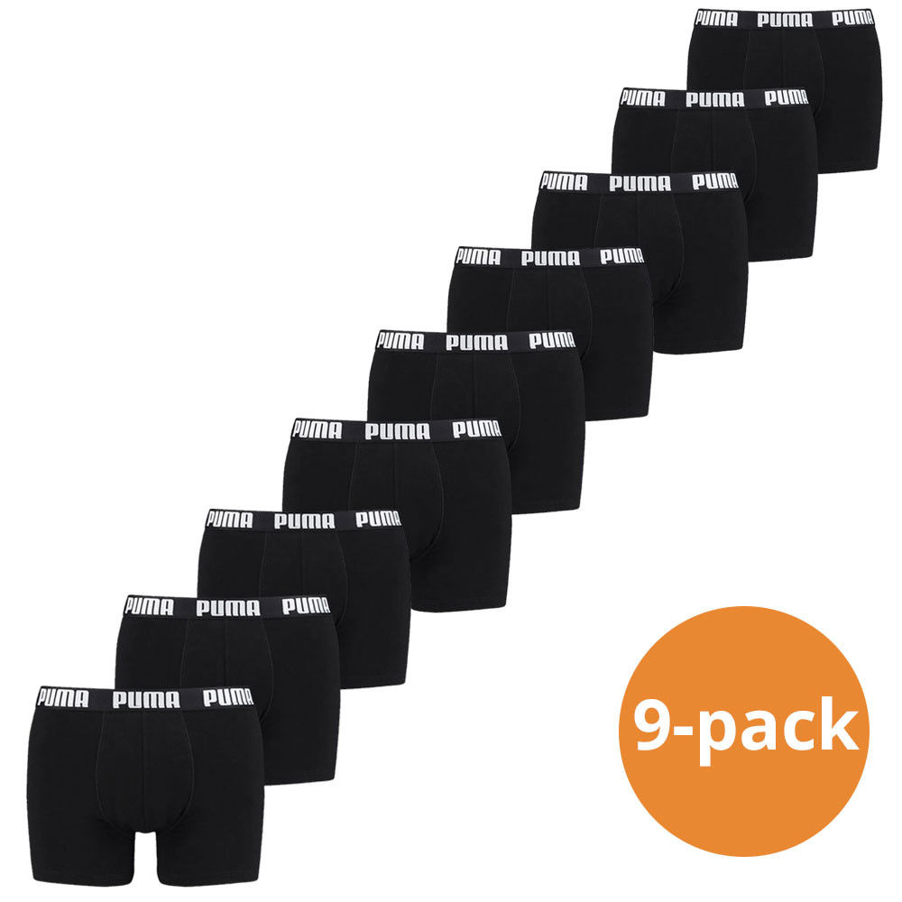 Een Dag Actie - Puma Boxershorts Everyday Black 9-Pack