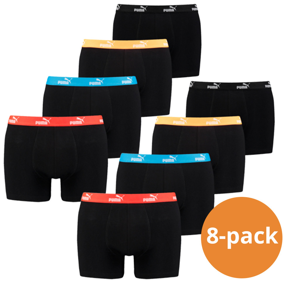 Een Dag Actie - Puma Boxershorts Promo Solid 8-Pack Multi Combo Een Dag Actie - Puma Boxershorts Promo Solid 8-Pack Multi Combo
