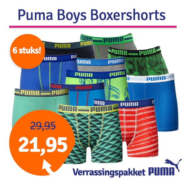 Een Dag Actie - Puma Boys 6-Pack Husselpakket