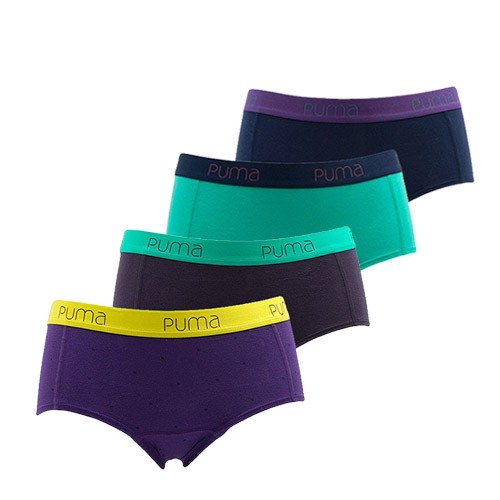 Een Dag Actie - Puma Dames Mini Shorts 4-Pack Een Dag Actie - Puma Dames Mini Shorts 4-Pack