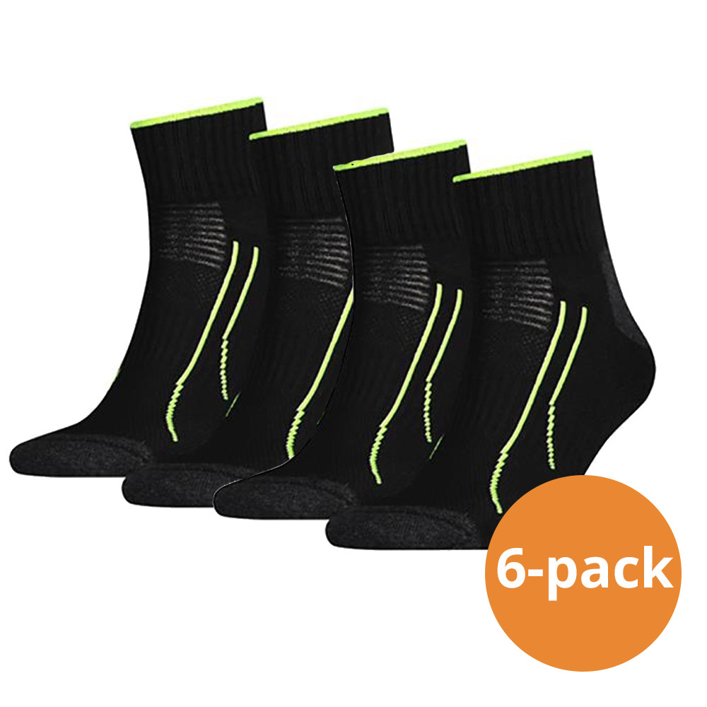 Een Dag Actie - Puma Performance Train Quarter Black 6-Pack