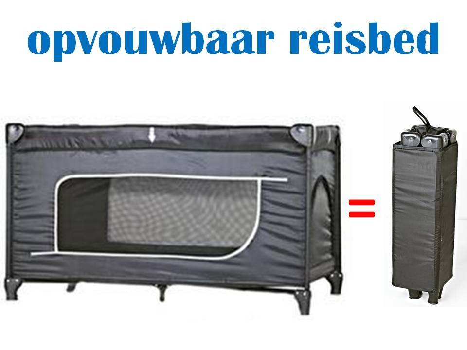 Een Dag Actie - Reisbed Cabino Black Een Dag Actie - Reisbed Cabino Black