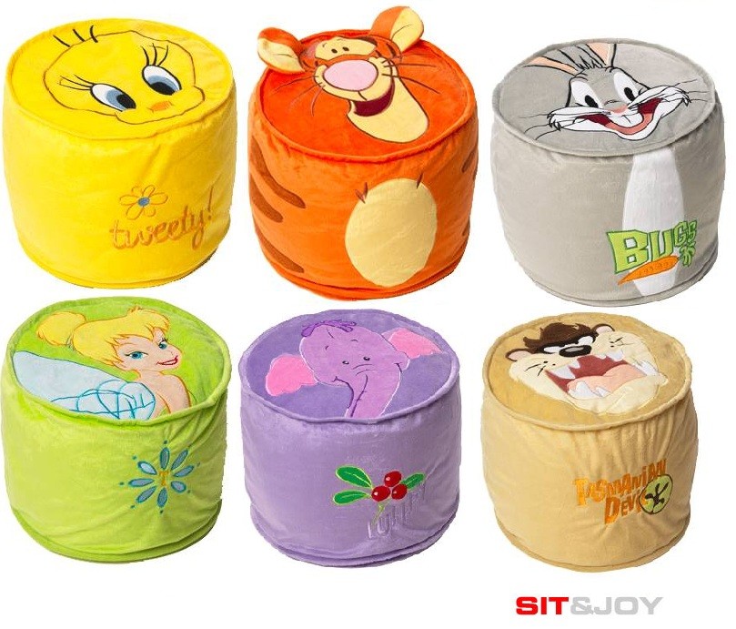 Een Dag Actie - Sit-joy Pouf Large Met Disney Figuur