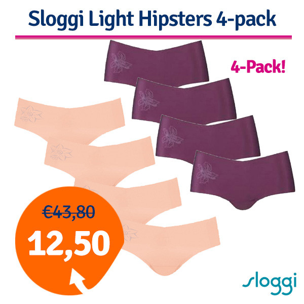 Een Dag Actie - Sloggi Hipsters 4-Pack