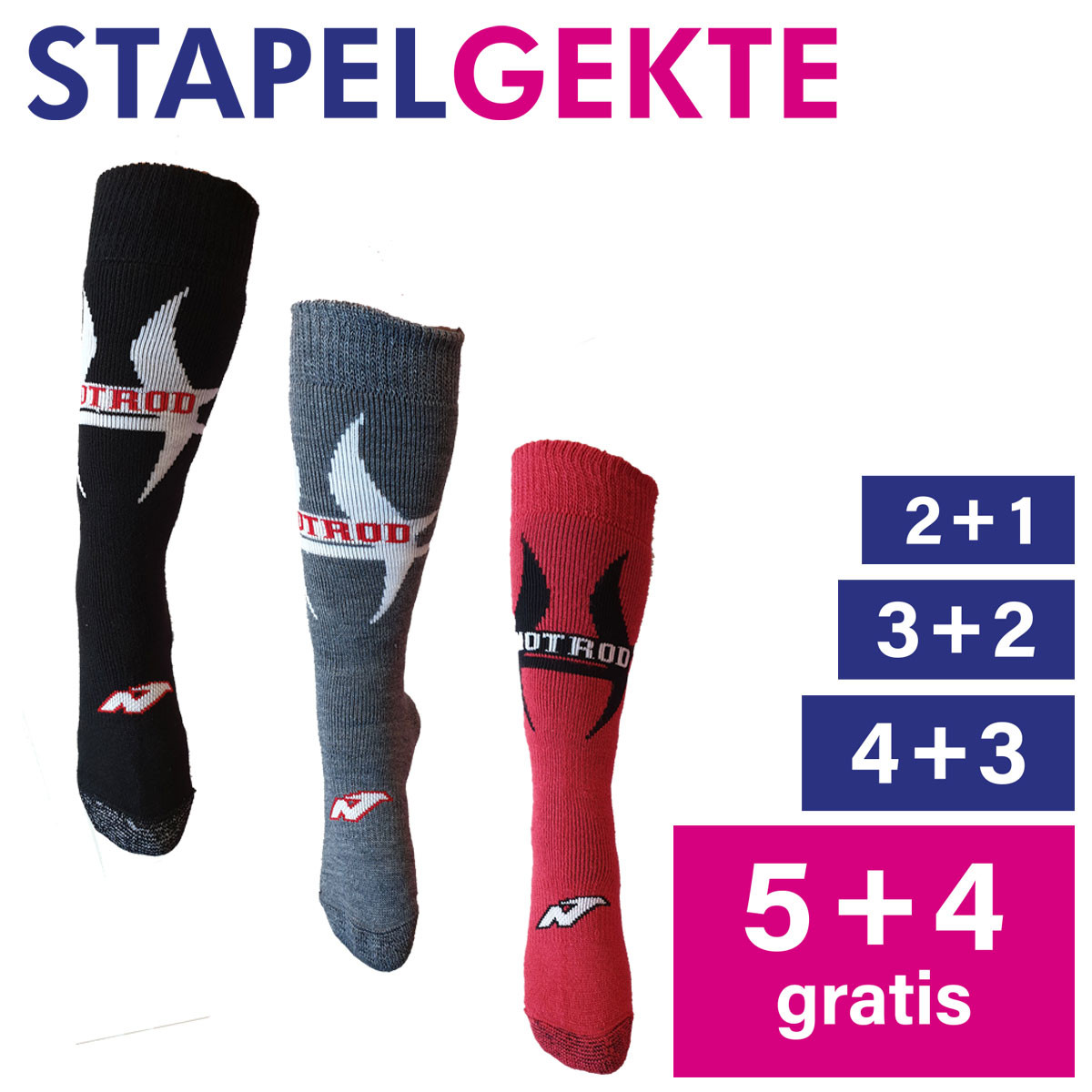 Een Dag Actie - Stapelkorting: Nordica Kinder Skisokken