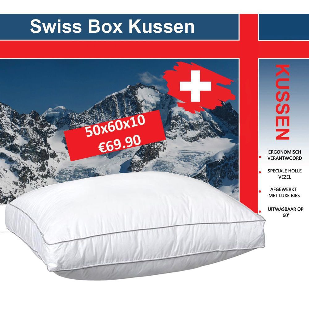Een Dag Actie - Swiss Boxkussen Een Dag Actie - Swiss Boxkussen