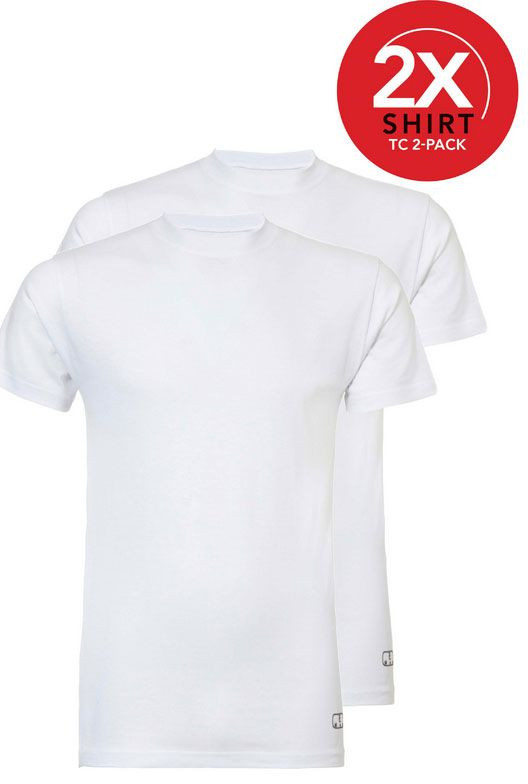 Een Dag Actie - Ten Cate 2-Pack Goodz T-Shirts Ronde Hals Wit Een Dag Actie - Ten Cate 2-Pack Goodz T-Shirts Ronde Hals Wit