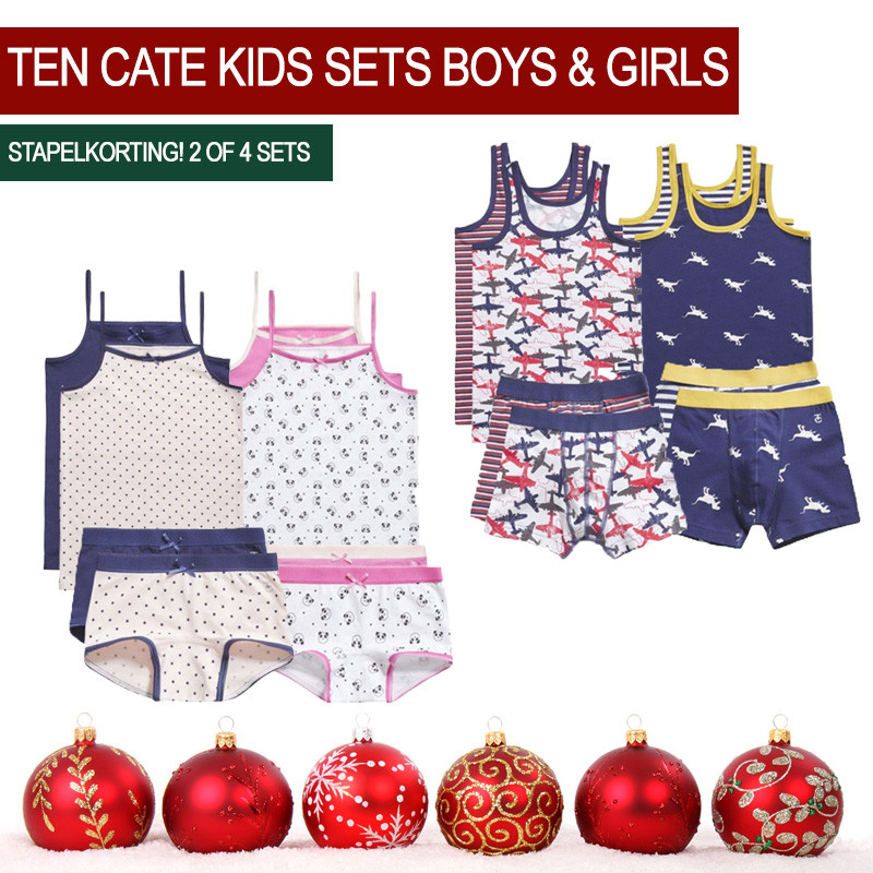 Een Dag Actie - Ten Cate Kids Ondergoed Sets | Stapelkorting 2 Of 4 Sets