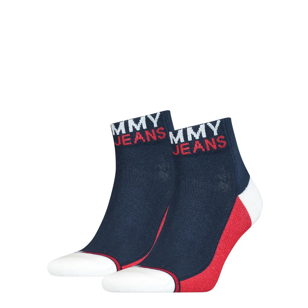 Een Dag Actie - Tommy Hilfiger Sokken Uni Tj Quarter Navy 2-Pack Een Dag Actie - Tommy Hilfiger Sokken Uni Tj Quarter Navy 2-Pack