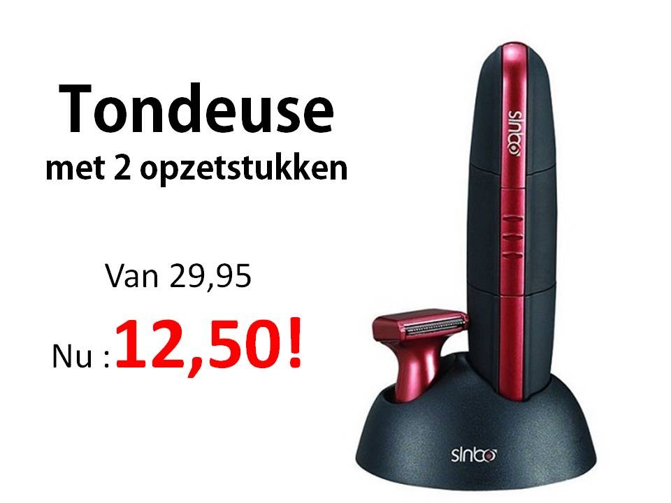 Een Dag Actie - Tondeuse Met 2 Opzetstukken Str-4915-107031 Een Dag Actie - Tondeuse Met 2 Opzetstukken Str-4915-107031