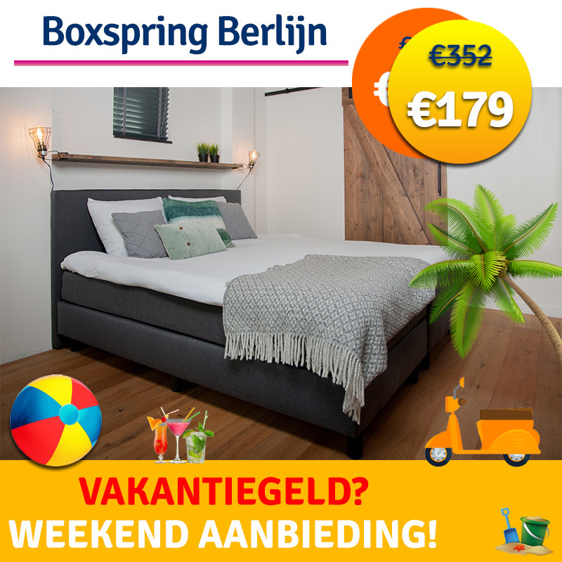 Een Dag Actie - Vakantiegeldaanbieding Boxspring Berlijn