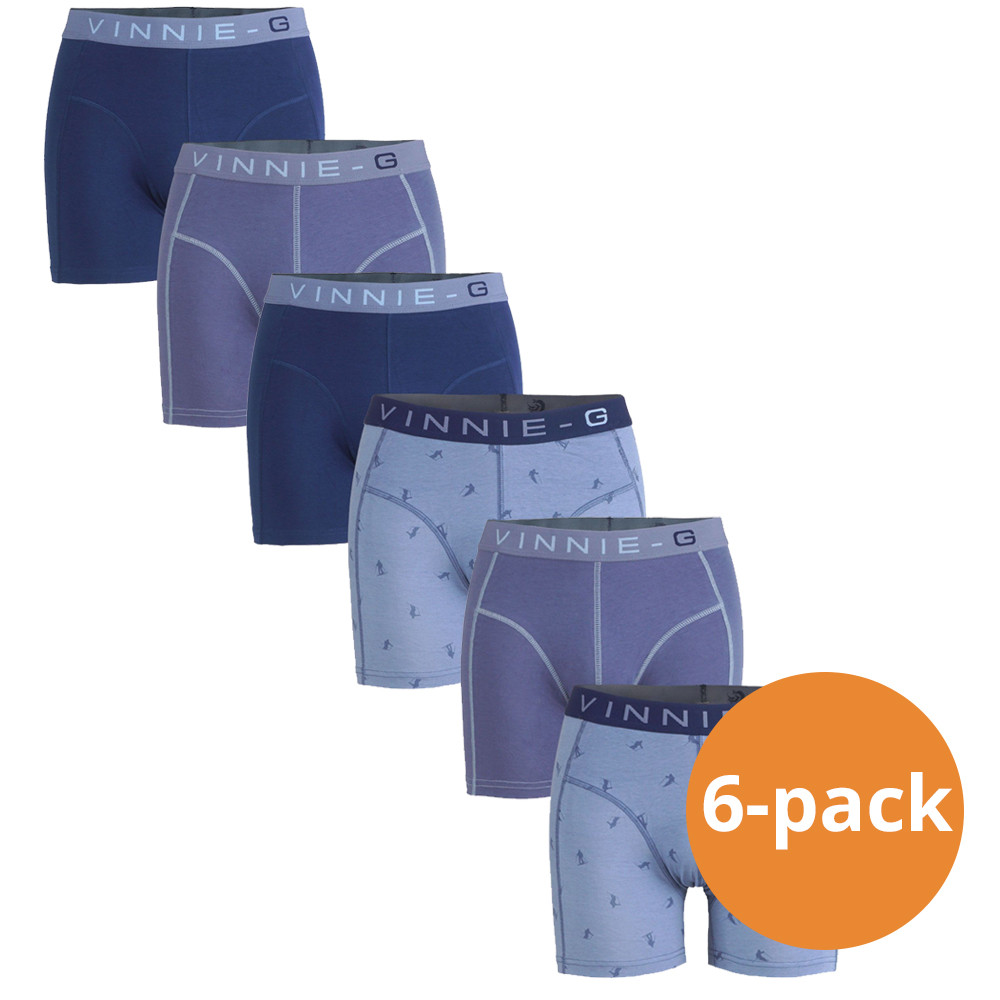 Een Dag Actie - Vinnie-G Boys Kinder Boxershorts Ski 6-Pack