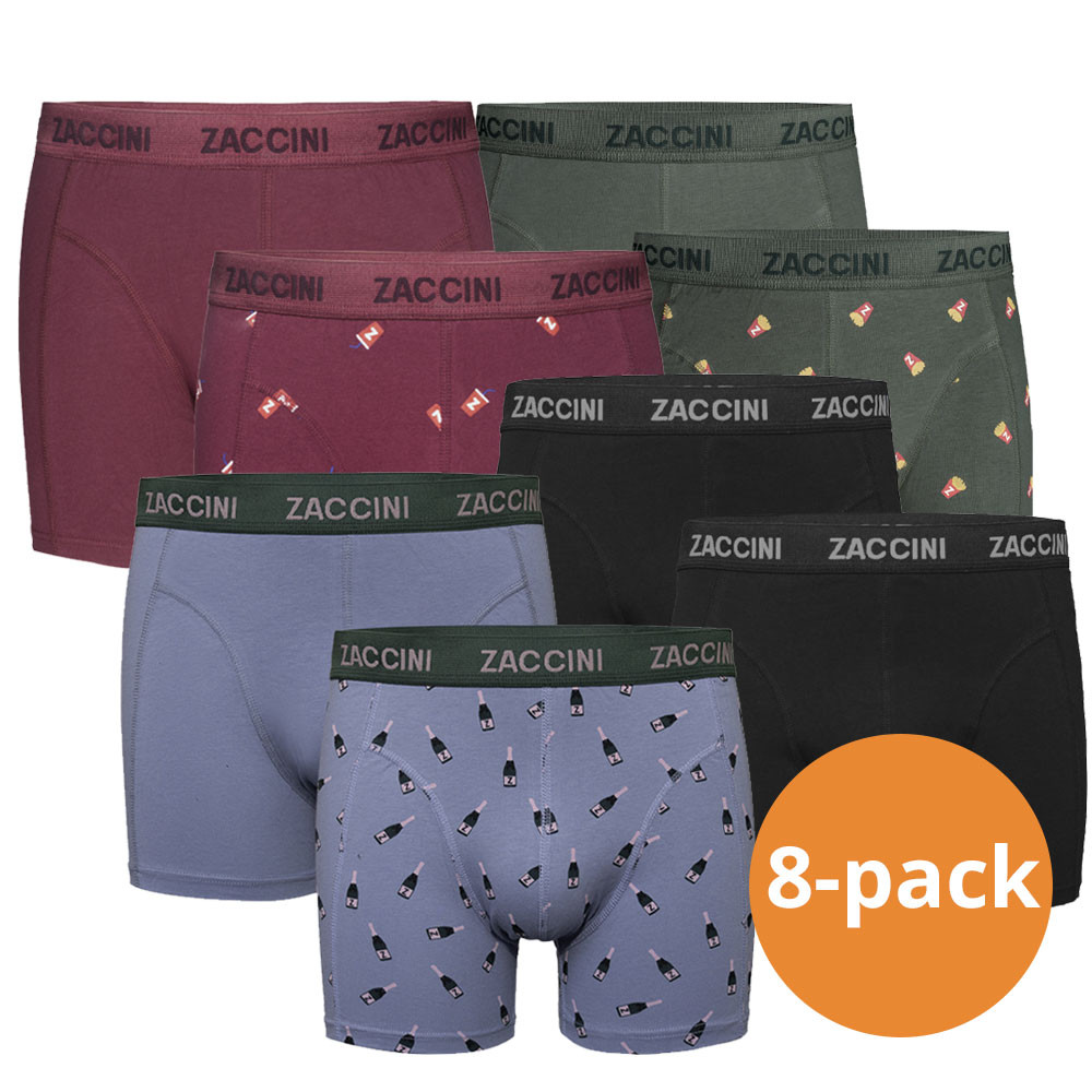 Een Dag Actie - Zaccini Boxershorts 8-Pack Verrassingspakket Een Dag Actie - Zaccini Boxershorts 8-Pack Verrassingspakket