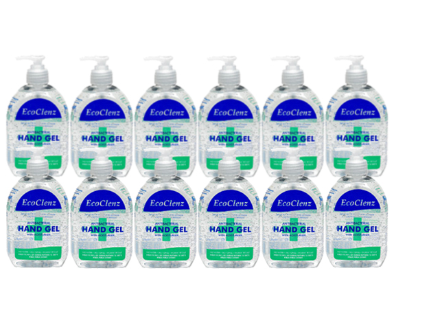 1 Day Fly - 12 Flesjes Ecoclenz Anti Bacteriele Handgel