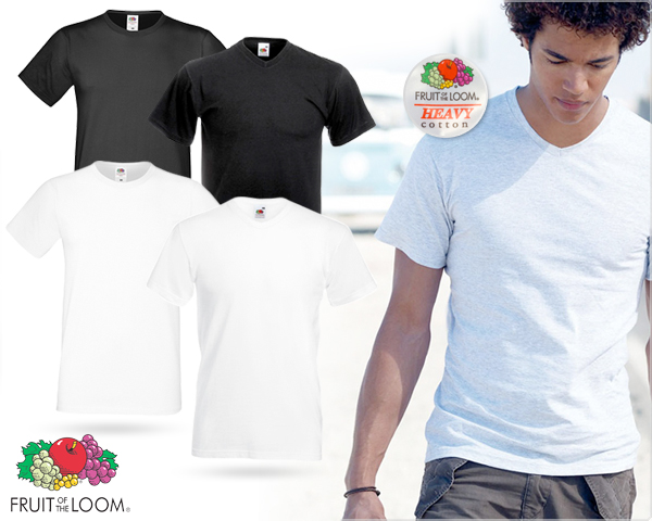 1 Day Fly - 12 Fruit Of The Loom T-Shirts 100% Katoen 1 Day Fly - 12 Fruit Of The Loom T-Shirts 100% Katoen