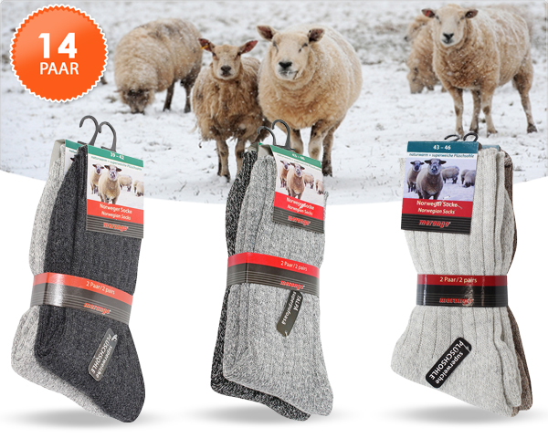 1 Day Fly - 14 Paar Noorse Wintersokken 1 Day Fly - 14 Paar Noorse Wintersokken