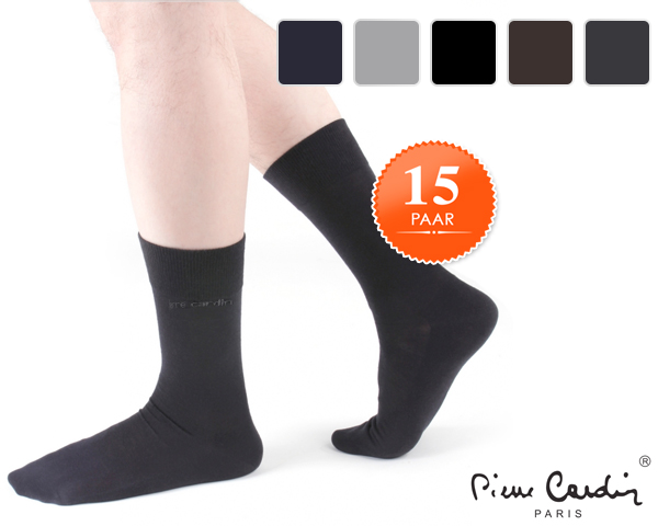 1 Day Fly - 15 Paar Pierre Cardin Sokken In 5 Kleuren