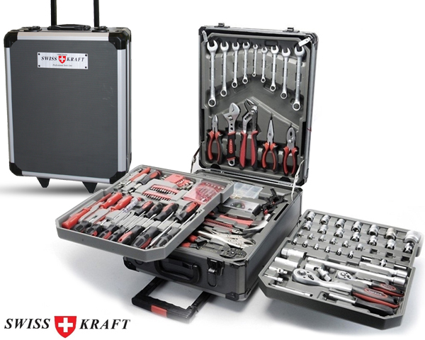 1 Day Fly - 186-Delige Swiss Kraft Gereedschapskoffer 1 Day Fly - 186-Delige Swiss Kraft Gereedschapskoffer