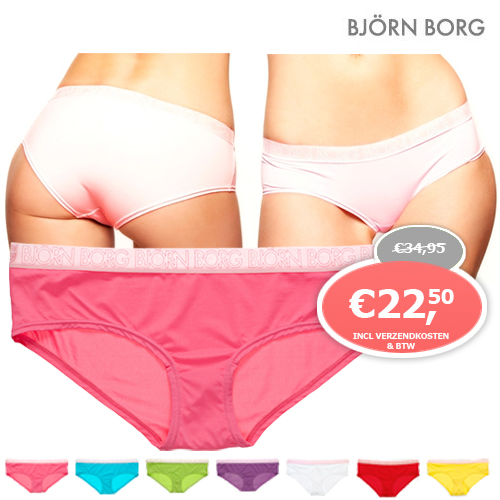 1 Day Fly - 2 X Bjorn Borg Hipster Verrassingspakket Dames 1 Day Fly - 2 X Bjorn Borg Hipster Verrassingspakket Dames