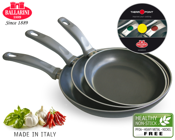 1 Day Fly - 3-Delige Ballarini Pannenset Met Thermopoint 1 Day Fly - 3-Delige Ballarini Pannenset Met Thermopoint