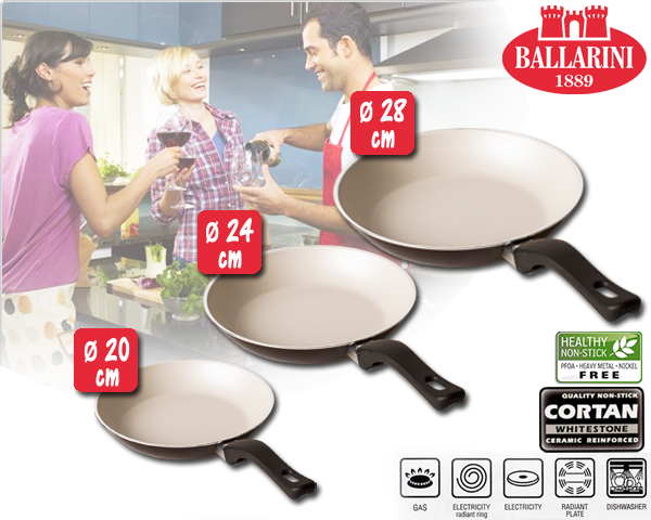 1 Day Fly - 3-Delige Ballarini Pannenset 1 Day Fly - 3-Delige Ballarini Pannenset