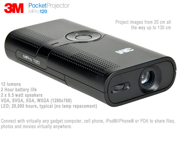 1 Day Fly - 3M™ Mpro 120 Pocketprojector 1 Day Fly - 3M™ Mpro 120 Pocketprojector