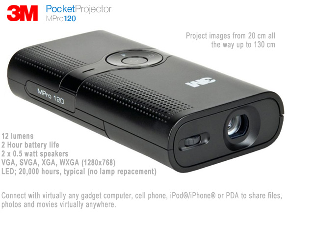 1 Day Fly - 3M™ Mpro 120 Pocketprojector