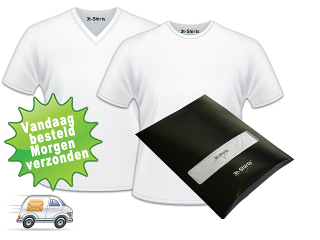 1 Day Fly - 3T-shirts Met Ronde- Of V-hals