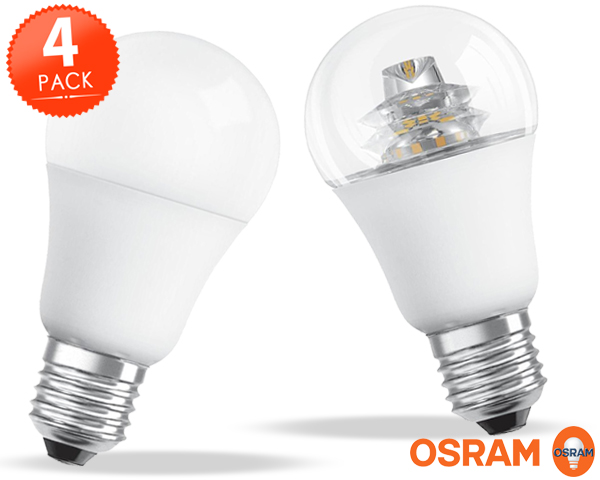 1 Day Fly - 4 Osram Dimbare Ledlampen Met 2700 Kelvin