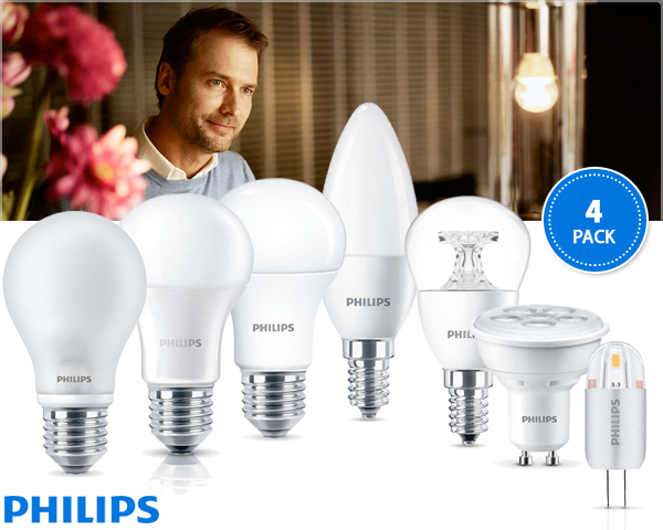 1 Day Fly - 4-​Pack Philips Led Lampen Of Spots