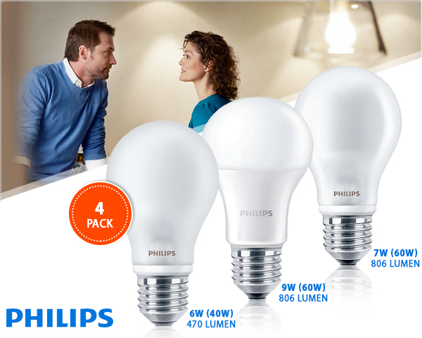 1 Day Fly - 4-Pack Philips Matte Warmwitte E27 Peerlampen 1 Day Fly - 4-Pack Philips Matte Warmwitte E27 Peerlampen