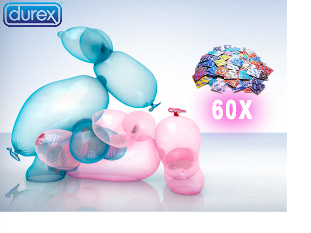 1 Day Fly - 60 Durex Condooms