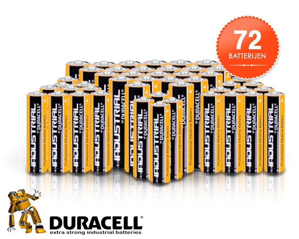 1 Day Fly - 72 X Nieuwe Duracell Industrial Batterijen