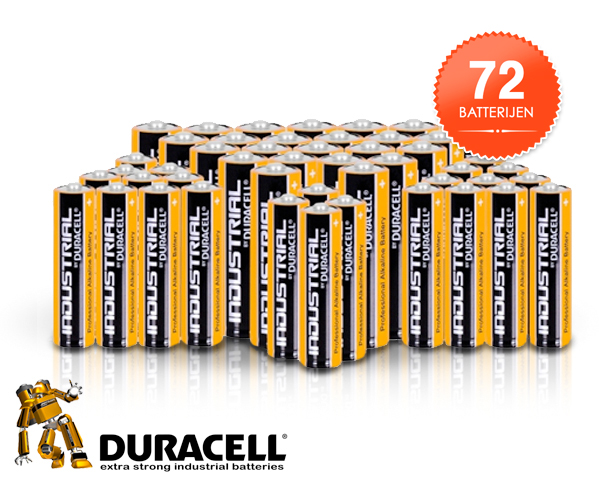 1 Day Fly - 72 X Vernieuwde Duracell Industrial Batterijen 1 Day Fly - 72 X Vernieuwde Duracell Industrial Batterijen