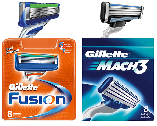 1 Day Fly - 8-Pack Gillette Fusion En/of Gillette Mach3 1 Day Fly - 8-Pack Gillette Fusion En/of Gillette Mach3