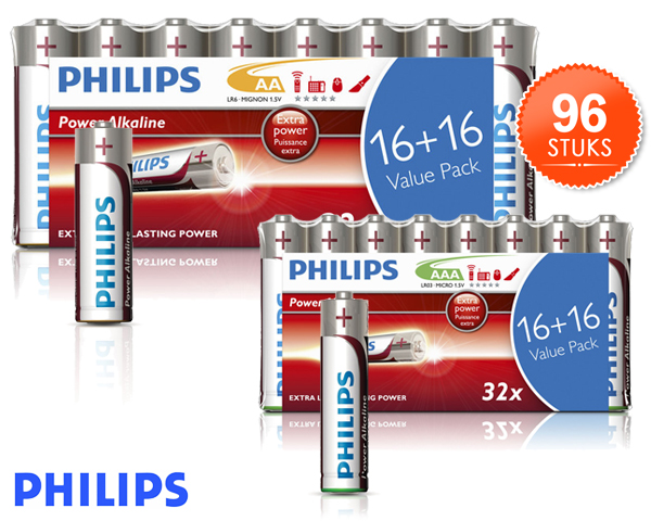 1 Day Fly - 96 Philips Batterijen