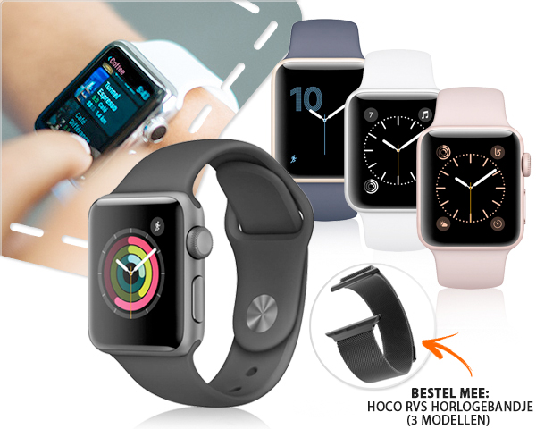 1 Day Fly - Apple Watch Series 2 Met Sportbandje 1 Day Fly - Apple Watch Series 2 Met Sportbandje