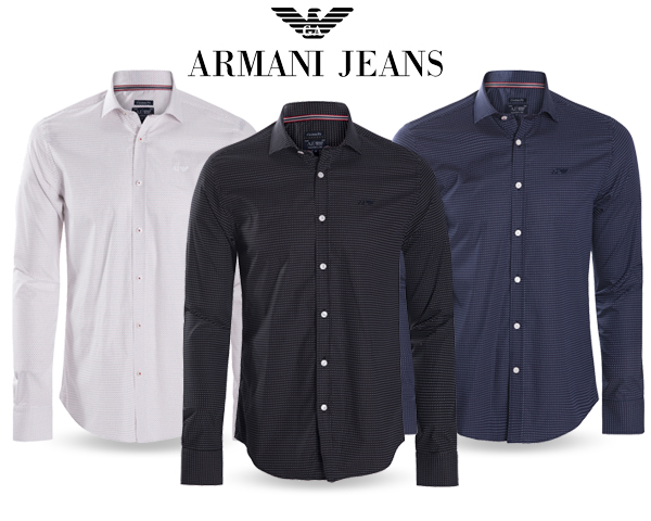 1 Day Fly - Armani Jeans Overhemd In 3 Kleuren