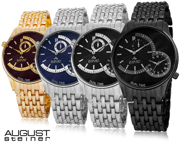 1 Day Fly - August Steiner Herenhorloge In 4 Modellen 1 Day Fly - August Steiner Herenhorloge In 4 Modellen