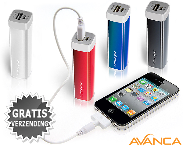 1 Day Fly - Avanca Powerbar 2600 Mah Voor Het Opladen Van Mobiele Apparaten