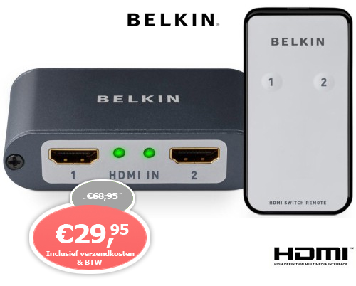 1 Day Fly - Belkin Hdmi 2-To-1 Video Switch