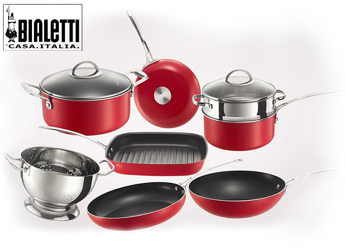 1 Day Fly - Bialetti Red Glamour Pannenset 1 Day Fly - Bialetti Red Glamour Pannenset
