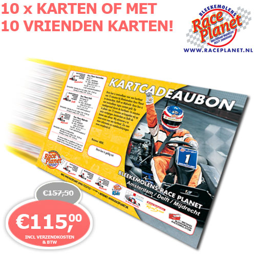 1 Day Fly - Bleekemolen 10 X Karten Cadeaubon