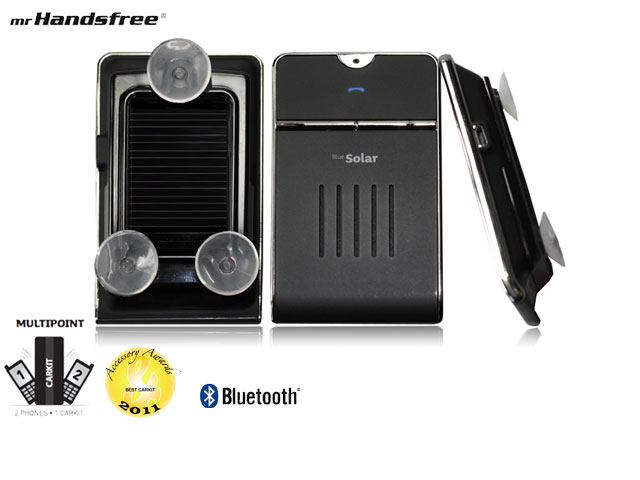 1 Day Fly - Bluetooth Multipoint Carkit Met Zonnepaneel 1 Day Fly - Bluetooth Multipoint Carkit Met Zonnepaneel