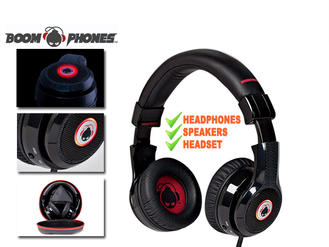 1 Day Fly - Boomphones Hifi Stereo 3In1 Koptelefoon Met Amplified Bass Boost 1 Day Fly - Boomphones Hifi Stereo 3In1 Koptelefoon Met Amplified Bass Boost