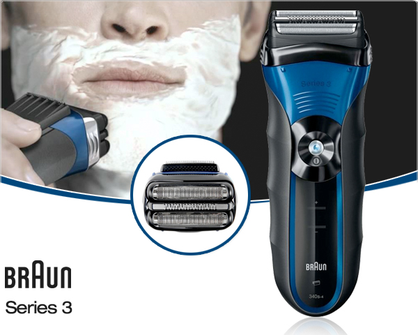 1 Day Fly - Braun 340S Wet&Dry Scheerapparaat Inclusief Cleaning Kit 1 Day Fly - Braun 340S Wet&Dry Scheerapparaat Inclusief Cleaning Kit