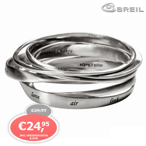 1 Day Fly - Breil Tribe Jewels Chakra Stainless Steel Armband 1 Day Fly - Breil Tribe Jewels Chakra Stainless Steel Armband
